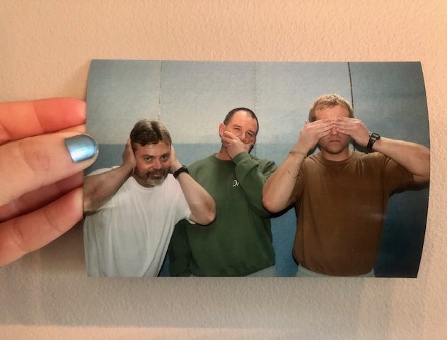 life in prison, inmates making the best out of a tough situation, taking pictures and having a good time while incarcerated, see no evil, say no evil, see no evil | Noah Bergland, Dennis Cockerham, Michael Gardipee | Resilience2Reform