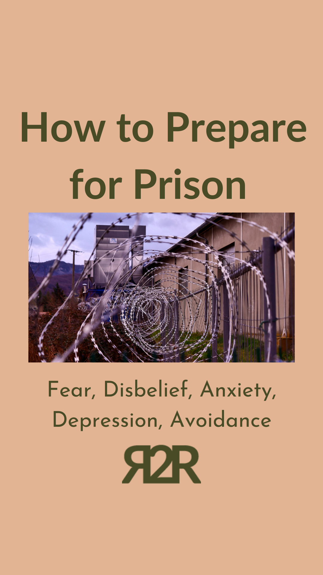 how to prepare for prison graphic